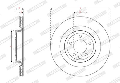 BREMSSCHEIBE FERODO DDF2631C1 2