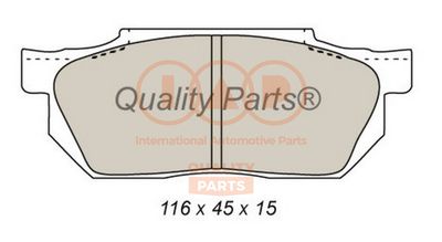 Комплект тормозных колодок, дисковый тормоз IAP QUALITY PARTS 704-06013 для HONDA PRELUDE