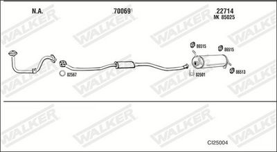 Изпускателна система WALKER CI25004
