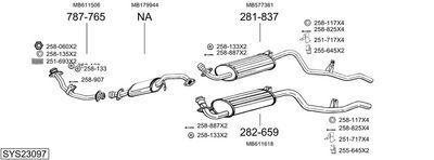 SISTEM DE ESAPAMENT BOSAL SYS23097