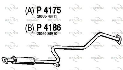 FENNO P4175 Глушитель выхлопных газов  для NISSAN SUNNY III Traveller (Y10) 1.6 i