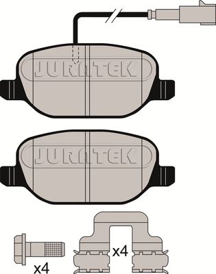 Brake Pad Set JURATEK JCP098