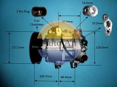 Compressor, air conditioning Auto Air Gloucester 14-9775P