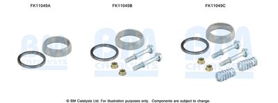 Monteringssæt, sod-/partikelfilter BM Catalysts FK11049