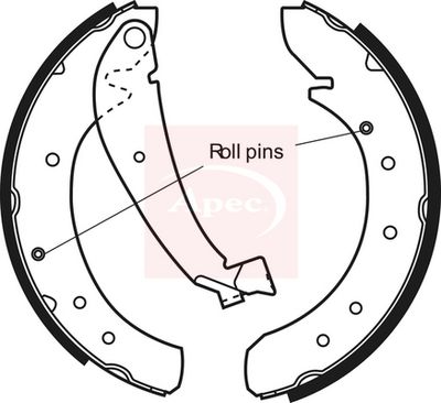 APEC Brake Shoe Set SHU538