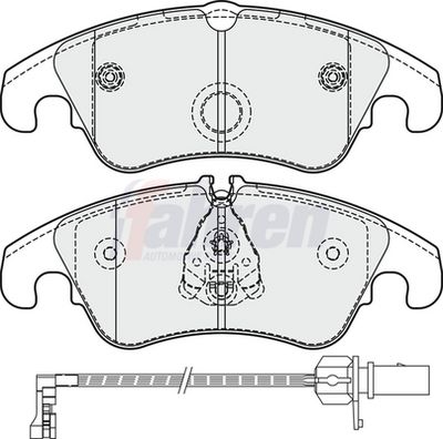 Fahren Brake Pad Set, disc brake FBP4249