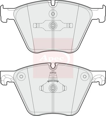 APEC Brake Pad Set, disc brake PAD1744