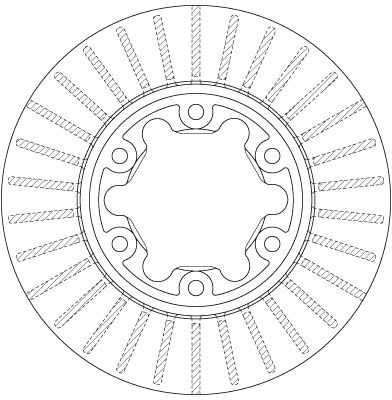 BREMSSCHEIBE TRW DF6630 1