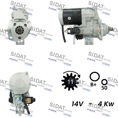 Стартер SIDAT S12DE0374A2 для SEAT PANDA