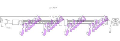 Тормозной шланг KAWE H4797 для FSO MATIZ