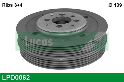 Řemenice, klikový hřídel LUCAS LPD0062