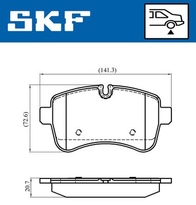 Brake Pad Set, disc brake VKBP 90140