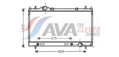 радиатор, охлаждане на двигателя AVA Clever Choice CR2086