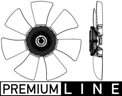 Koelventilatorwiel - CFF491000P - MAHLE