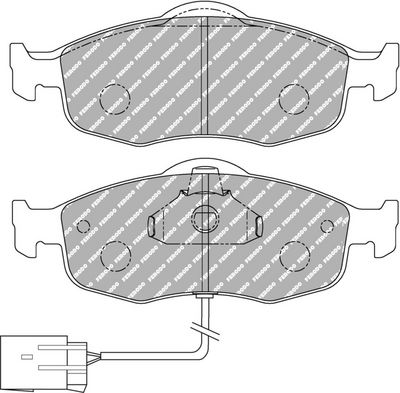 комплект спирачно феродо, дискови спирачки FERODO RACING FDS766