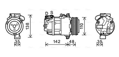 COMPRESOR CLIMATIZARE AVA QUALITY COOLING BWAK390