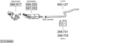 Изпускателна система BOSAL SYS16699