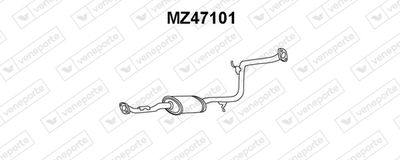 VENEPORTE MZ47101 Глушитель выхлопных газов  для MAZDA 323 S IV (BG) 1.3