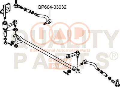 Наконечник поперечной рулевой тяги IAP QUALITY PARTS 604-03032 для BERTONE FREECLIMBER