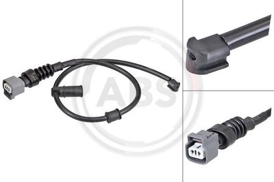 Styk ostrzegawczy, zużycie okładzin hamulcowych A.B.S. 39804