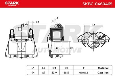 спирачен апарат STARK SKBC-0460465
