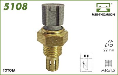 Czujnik, temperatura powietrza dolotowego MTE-THOMSON 5108