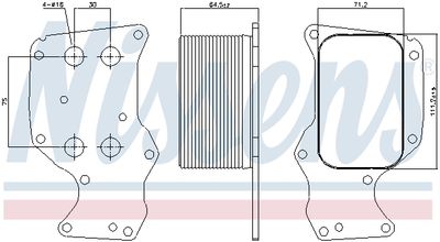 RADIATOR ULEI ULEI MOTOR NISSENS 90851 4