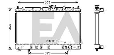 EACLIMA 31R51058 Радиатор охлаждения двигателя EACLIMA для MITSUBISHI SPACE