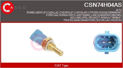 Snímač, teplota chladiva CASCO CSN74H04AS