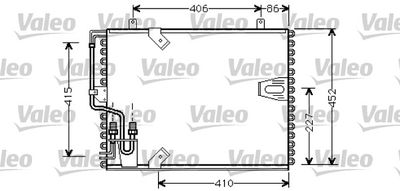 VALEO 816874 Радіатор кондиціонера для BMW (Бмв)