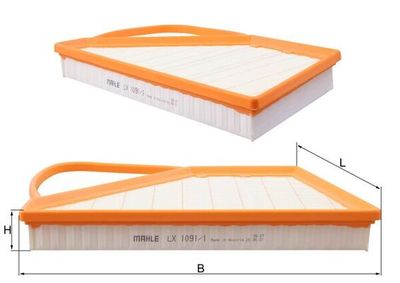 Filtr powietrza MAHLE LX 1091/1