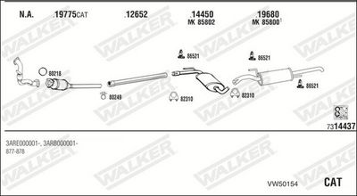 Изпускателна система WALKER VW50154