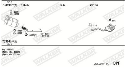 Изпускателна система WALKER VOK009714A