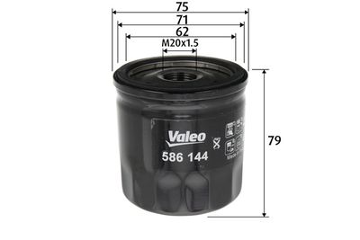 Масляный фильтр VALEO 586144 для MERCEDES-BENZ CITAN