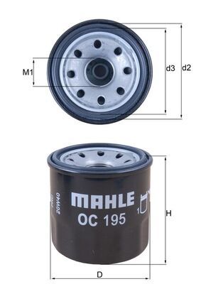 FILTRU ULEI MAHLE OC195