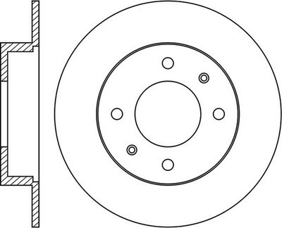 FIT FR0206 Тормозные диски  для NISSAN SUNNY III Hatchback (N14) 2.0 D