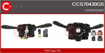 COMUTATOR COLOANA DIRECTIE CASCO CCS70430GS