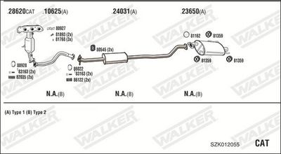 Изпускателна система WALKER SZK012055