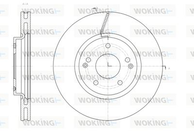 WOKING D61663.10 Тормозные диски  для SSANGYONG  (Сан-янг Актон)