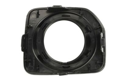 Voorbumper afdekking Voor Rechts (met mistlampgaten, plastic, zwart) past: LAND ROVER DISCOVERY IV L319 09.09-04.17