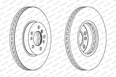 BREMSSCHEIBE FERODO DDF1256C1 1