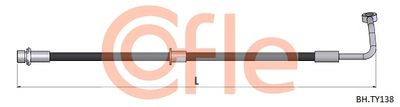 Тормозной шланг COFLE 92.BH.TY138 для TOYOTA HILUX