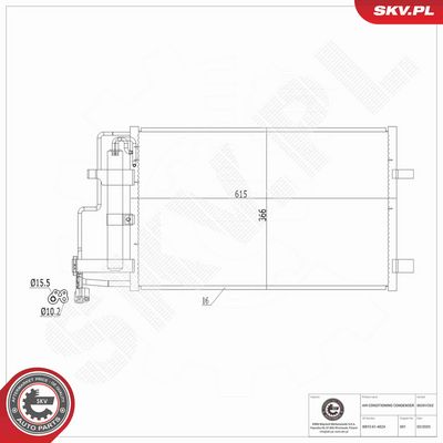CONDENSATOR CLIMATIZARE ESEN SKV 86SKV262 6