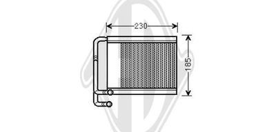 Теплообменник, отопление салона DIEDERICHS DCM1299 для HYUNDAI i40