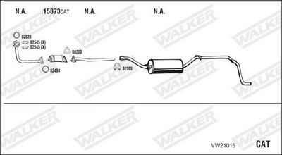 Изпускателна система WALKER VW21015
