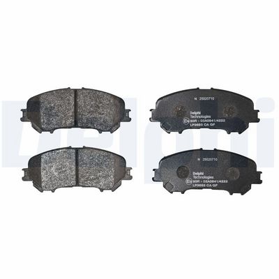Remblokken set Voor , past: NISSAN QASHQAI II, X-TRAIL, X-TRAIL III  RENAULT KADJAR, KOLEOS II 1.2-2.5 11.13-
