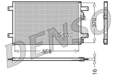 Конденсатор, кондиционер DENSO DCN32014 для VW SHARAN