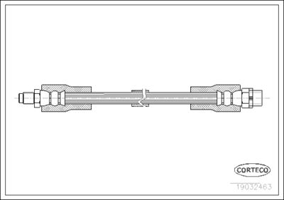 Тормозной шланг CORTECO 19032463 для BMW Z3