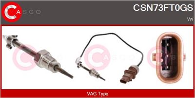 SENZOR TEMPERATURA GAZE EVACUARE