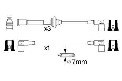 BOSCH Zündleitungssatz